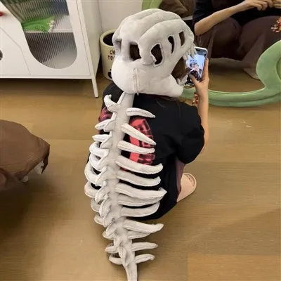 Halloween-dinosaurusskelet